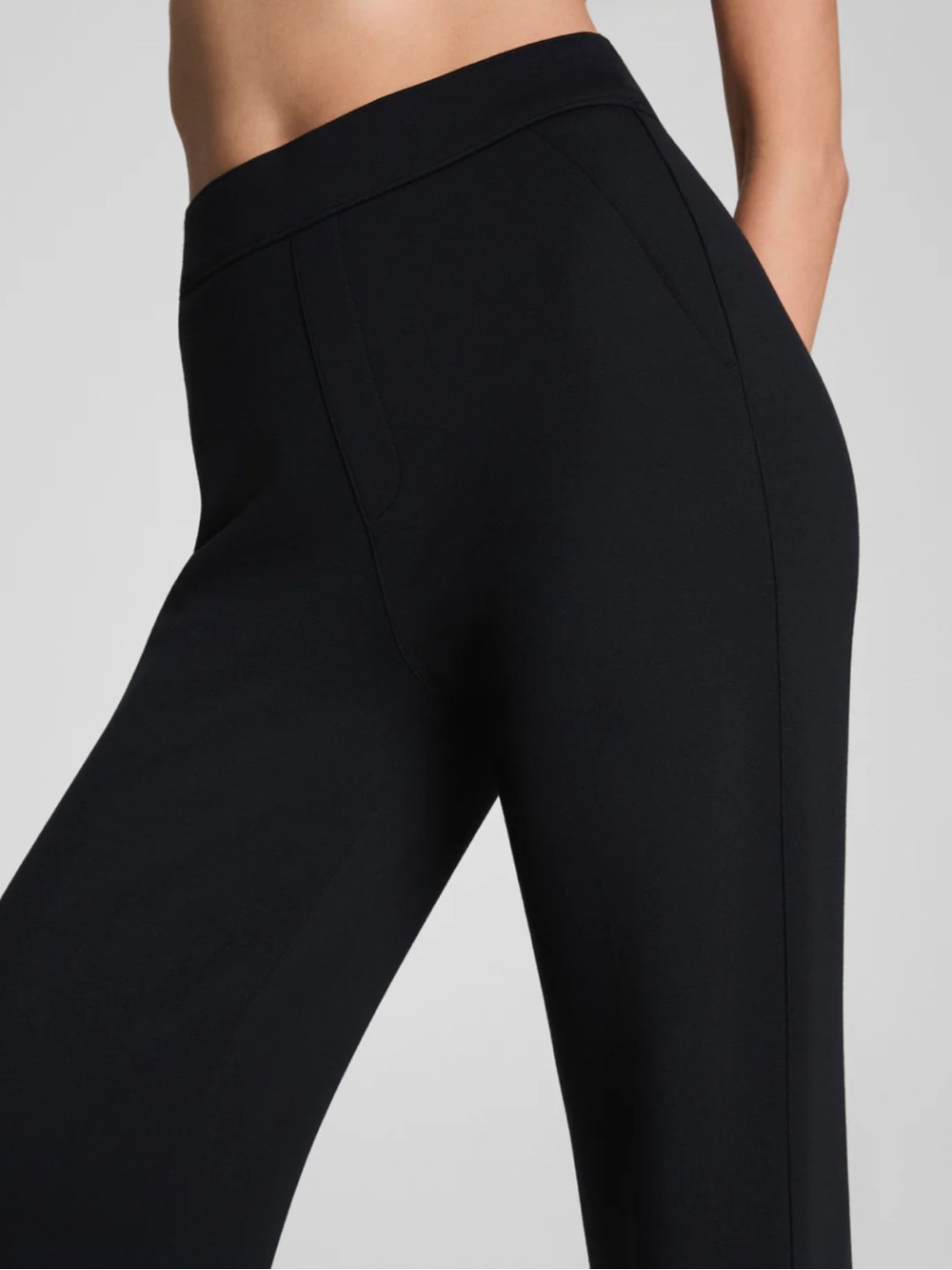 SPANXsupersmooth™ PerfectFit Ponte Wide Leg Pant Black | Medium - Picture 3 of 12